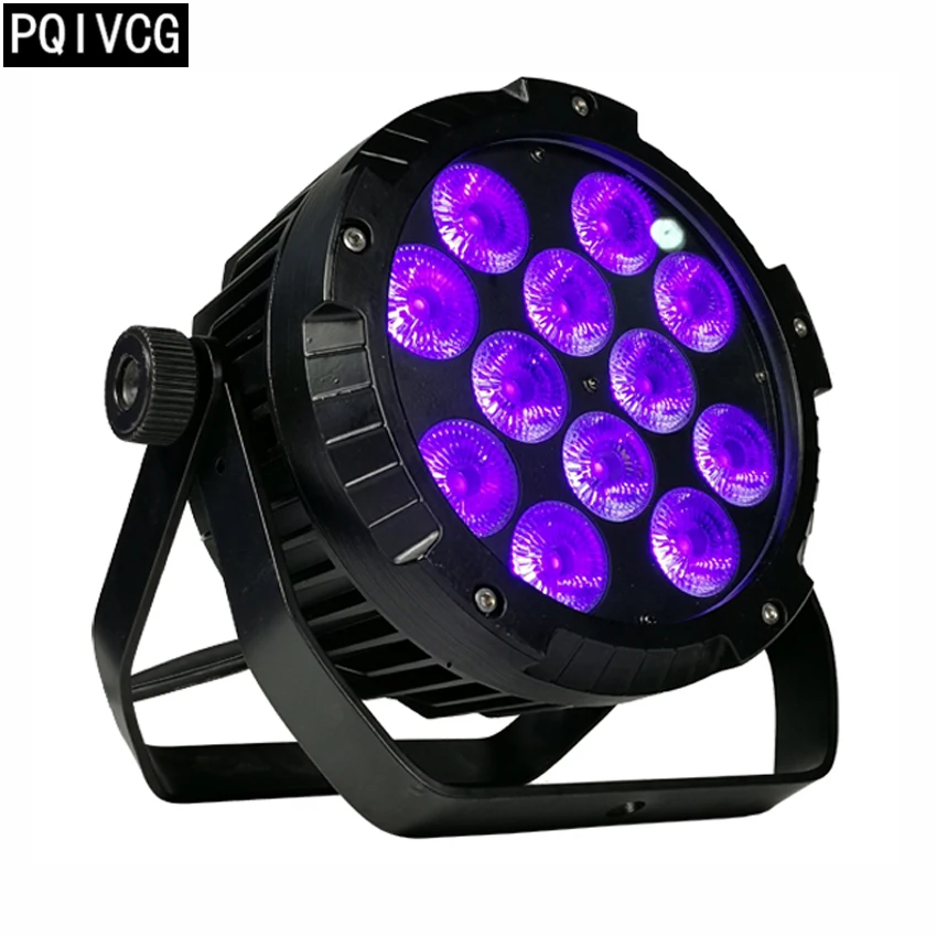 12x18w rgbwa uv 6in1 waterproof par lights dmx512 led par lights