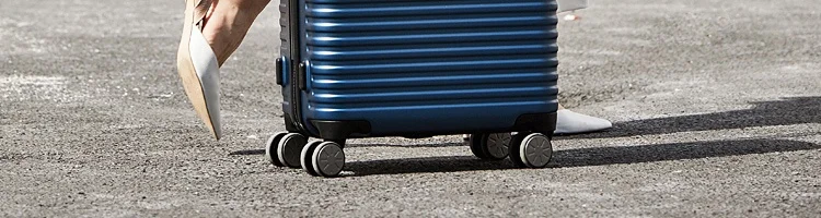 2" переносной багаж шт. поперечная полоса легкий чемодан Спиннер