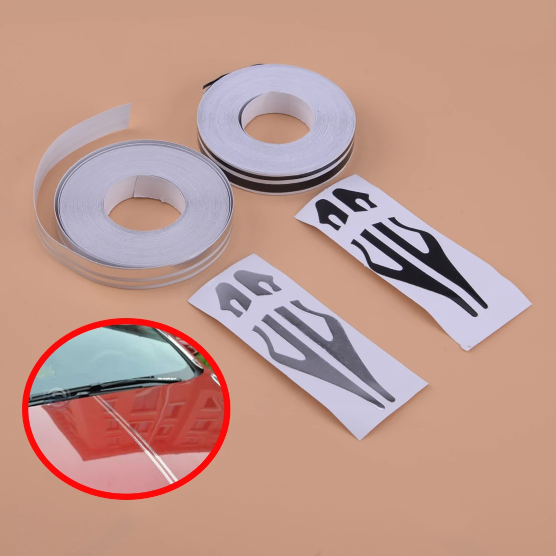 DWCX Chrome 12mm DIY Striping Stripe Line Tape Car