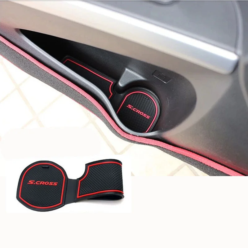 Для 2014 2016 Suzuki SX4 S Крест с крест ворота слот площадку не скользит Кубок Коврики s