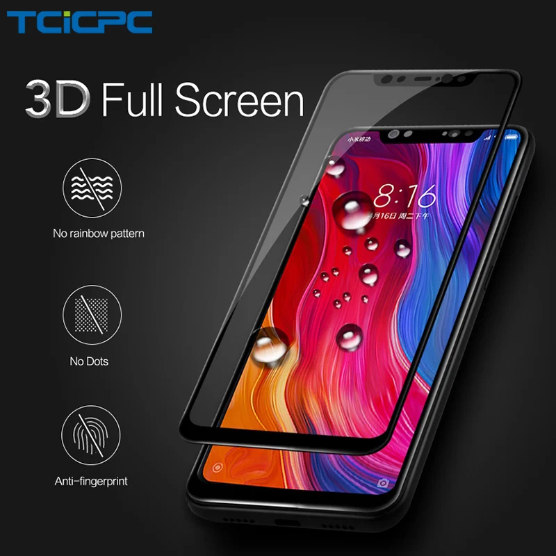 Tcicpc стекло для Xiaomi mi 8 SE закаленное 3D 9 H полная клейкая Обложка Защитное Защитная