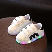 Girls font b Shoes b font Baby Hook Loop font b Kids b font Led font