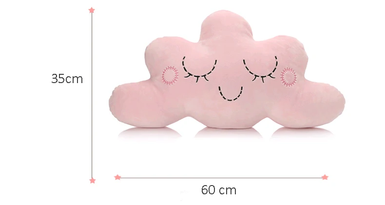 Travesseiro de Pelúcia cm dos Desenhos Animados Bebê Macio Calmante Nuvem Boneca Bonito Cheio Travesseiro Brinquedo Kawaii Decoração Cabeceira Simulação Sofá Almofada 60 6 pelúcia bebê macio calmante nuvem boneca bonito