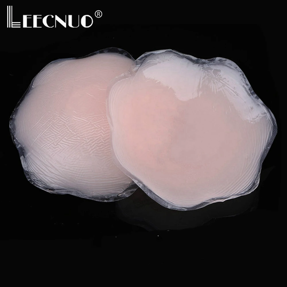 

1Pair Cool Reusable Self-Adhesive Silicone Breast Nipple Cover Bra Pasties Pad Natural Color One Size Nipple Stickers Lingerie