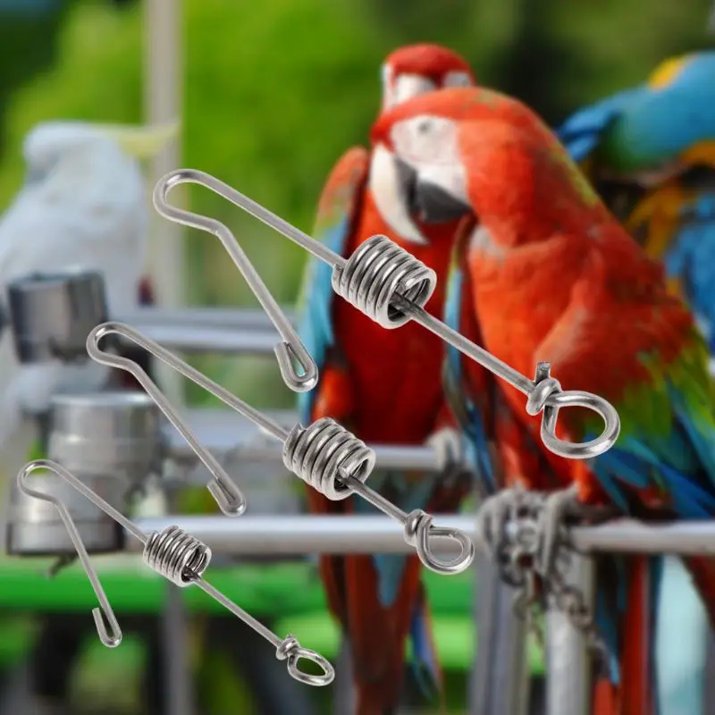 Pet Parrot Bird Пряжка для ног из нержавеющей стали открывающее кольцо для активного отдыха кольцо на лодыжку ножные Кольца Аксессуары для птиц