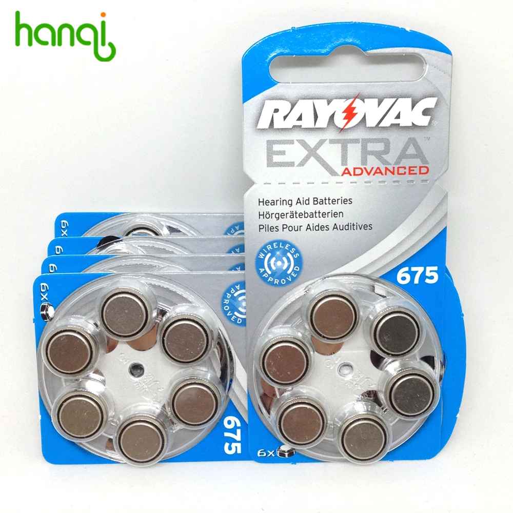 30 x Hearing Aid Batteries 675A Free Shipping! 30 PCS Hearing Aid