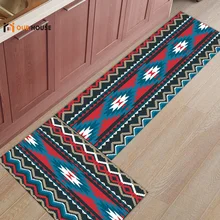 Ourhouse этнический Алмазный геометрический узор аксессуары для ванной комнаты Набор грязи мусора грязи Траппер Ванна Душ Ванна пол ковры площадь