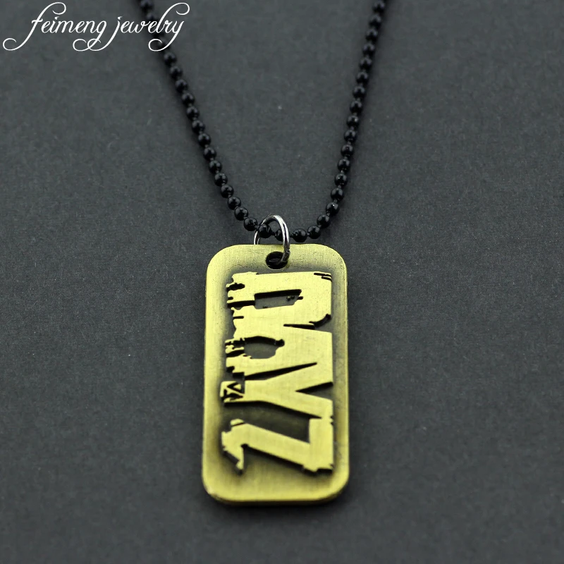 Игра для PS4 DayZ Nacklace это ваша история зомби логотип Dog Tag подвески ожерелья для мужчин женщин поклонников модные крутые аксессуары