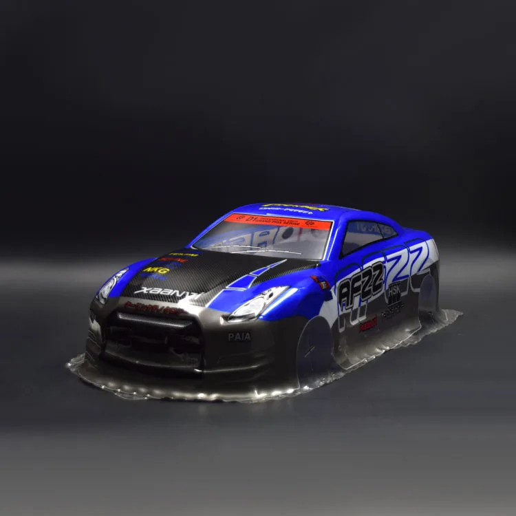 

2018 New arrival R35 PVC painted body shell for 1/10 RC racing drift car size 445*185cm wheel base 260cm