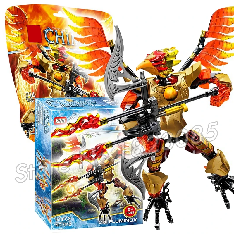 

93pcs Bela Hero Factory CHI Fluminox Model Building Kit Action Bricks Toys Compatible With Lego