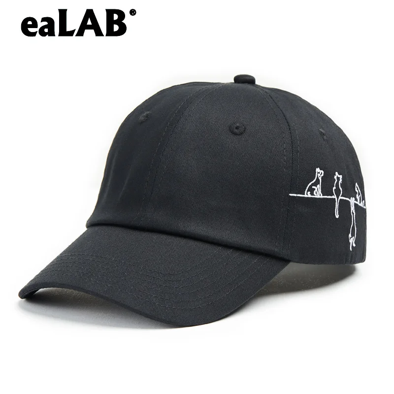 

eaLAB Baseball Cap Men Dad Hat Women Sport Casual Hat Female Summer Snapback Hat Unisex Adjustable Male Bones Black Baseball Cap