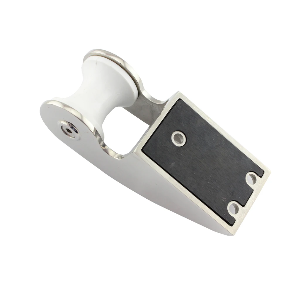 

Stainless steel 316 anchor bracket Marine yacht deck anchor bow roller Lifting rubber wheel anchor