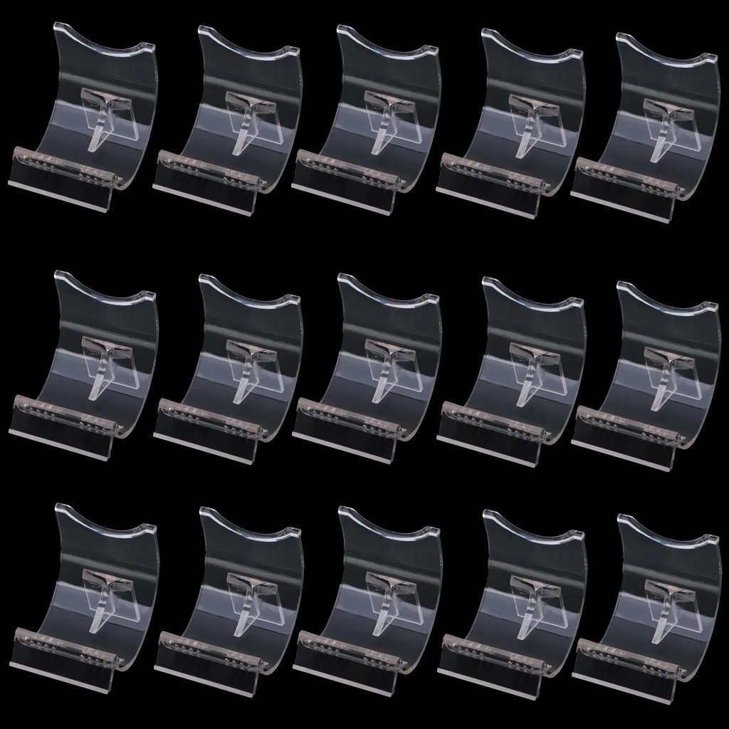15PCS Acrylic Lighter Display Stand Clear Holder Support Lighter Display Rack for Lighters Durable Cigar Accessories 