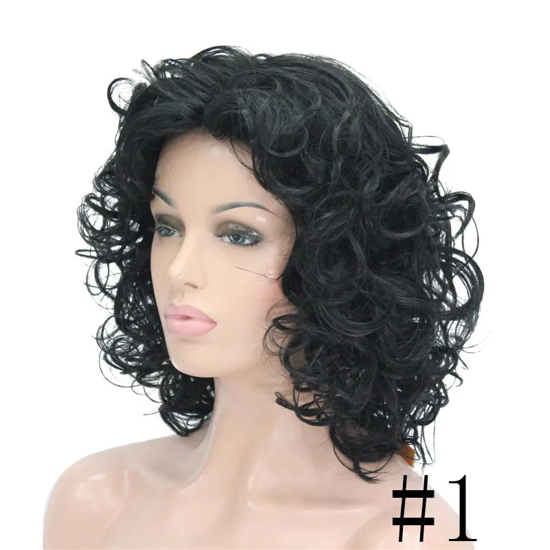 StrongBeauty женский парик черный/темно-коричневый Средний вьющиеся волосы натуральные синтетические парики