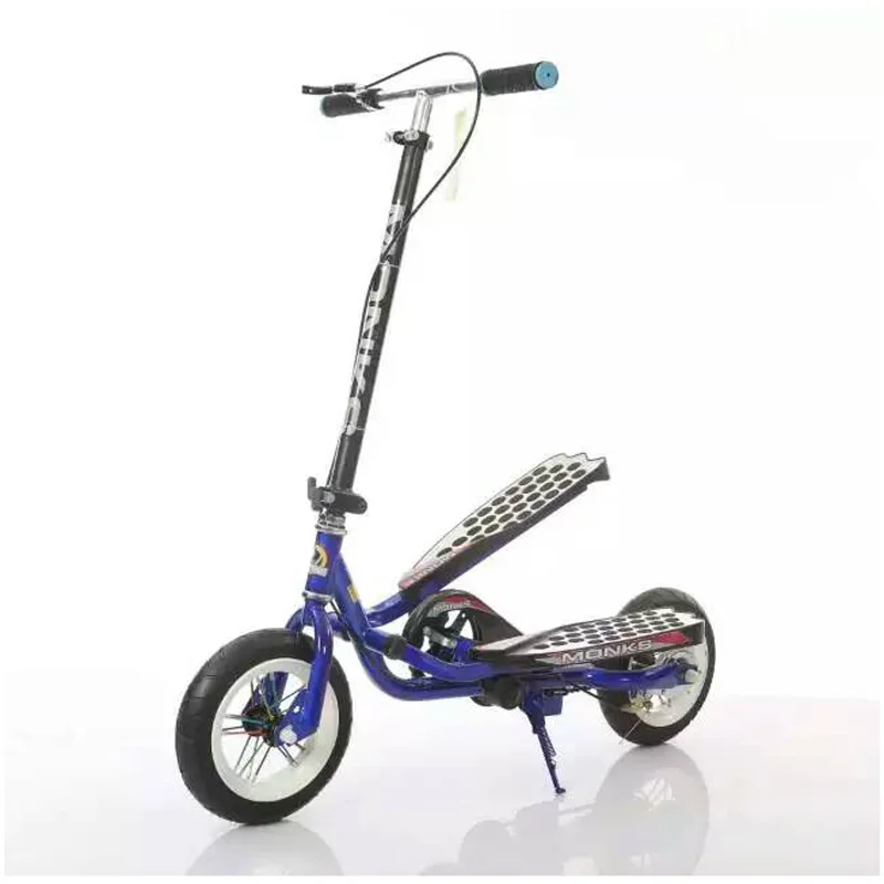 Rubber Tire 2 Pedal Fold Scooter With Brakein Kick Scooters,Foot