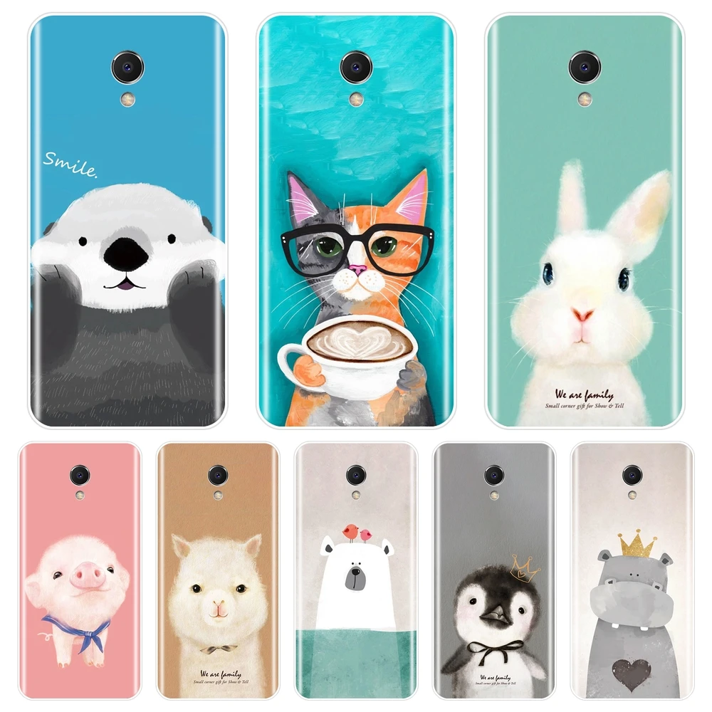 Чехол для телефона Meizu M6 M6S M6T M5 M5C M5S M3 M3S M2 силиконовый мягкий розовый чехол