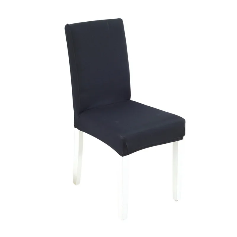 DIDIHOU сплошной цвет чехол для кресла спандекс стрейч эластичные Чехлы чехлы на стулья для столовой кухни свадьбы банкета отеля - Цвет: A