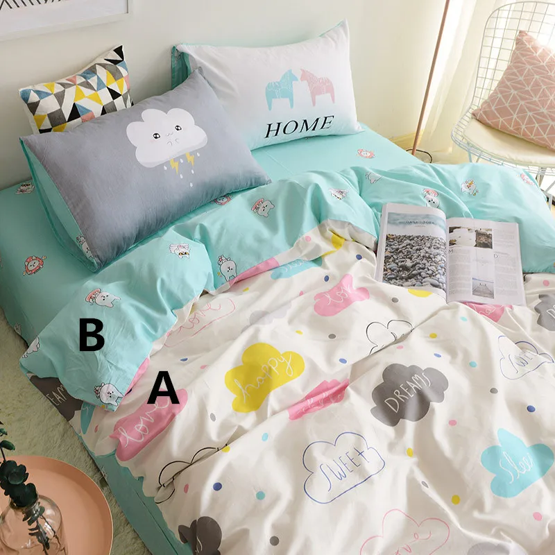 

235cm*50cm cartoon lovely cloud cotton fabric sewing baby clothes quilting kids bedding patchwork tecido quilt sewing tissue