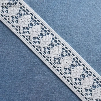 

10yard 5.3cm pineapple lace fabric ribbon trim garment accessories weddding decoration for home New bilateral white elastic lace