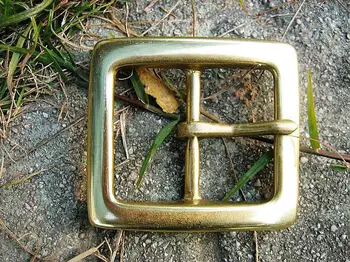 

1-3/4'' Vintage Solid Brass Belt Buckle High-quality buckle Leathercraft #44-01