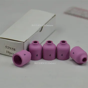 

TIG Alumina Ceramic Nozzle Gas Lens Cup 53N58 4# Fit TIG Welding Torch Accessories SR PTA DB WP 9 20 24 25 Series,5PK