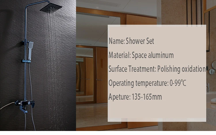 Золотой душевой набор ванна смесители для ванной комнаты краны душевой кран душевая панель дождевое пространство Алюминий