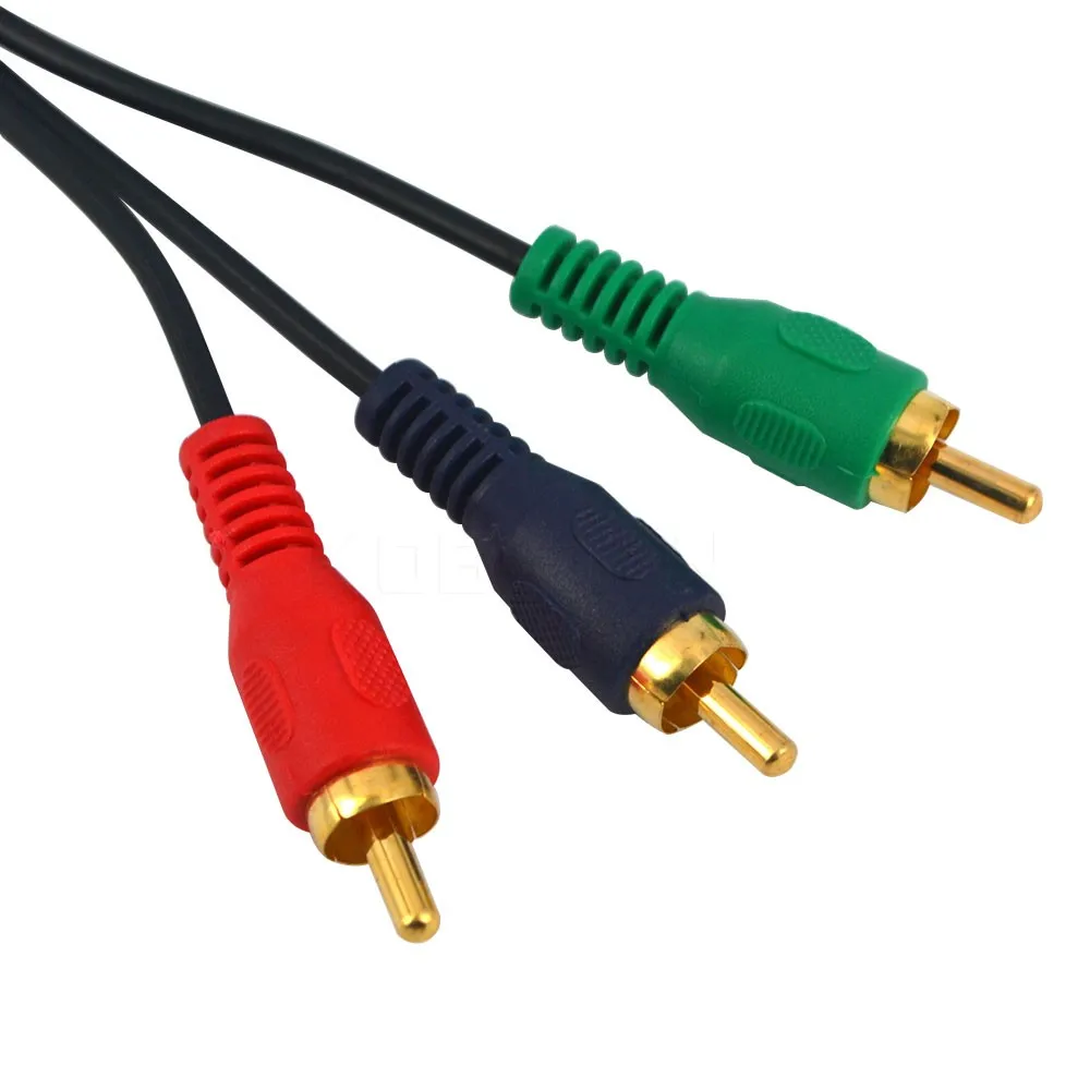 Кабель переходник kebidu HDMI папа 3RCA 3 фута кабель RCA AV патч корд для HDTV VGA 1 м акция