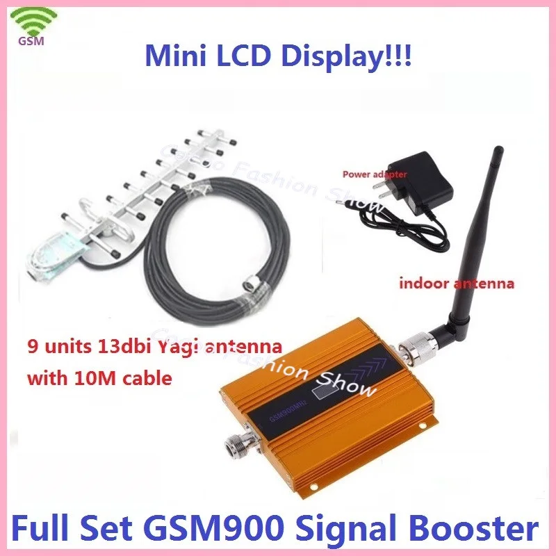 

LCD display+13dbi yagi! gsm mobile phone mini GSM 900mhz cellular signal booster gsm cell phone GSM signal repeater amplifier