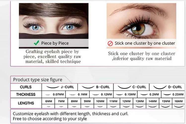 Harga 3 Pcs 0.10mm C curl ekstensi bulu mata 100% bulu mata Alami bulu mata palsu 3d W Berbentuk dengan pengiriman gratis
