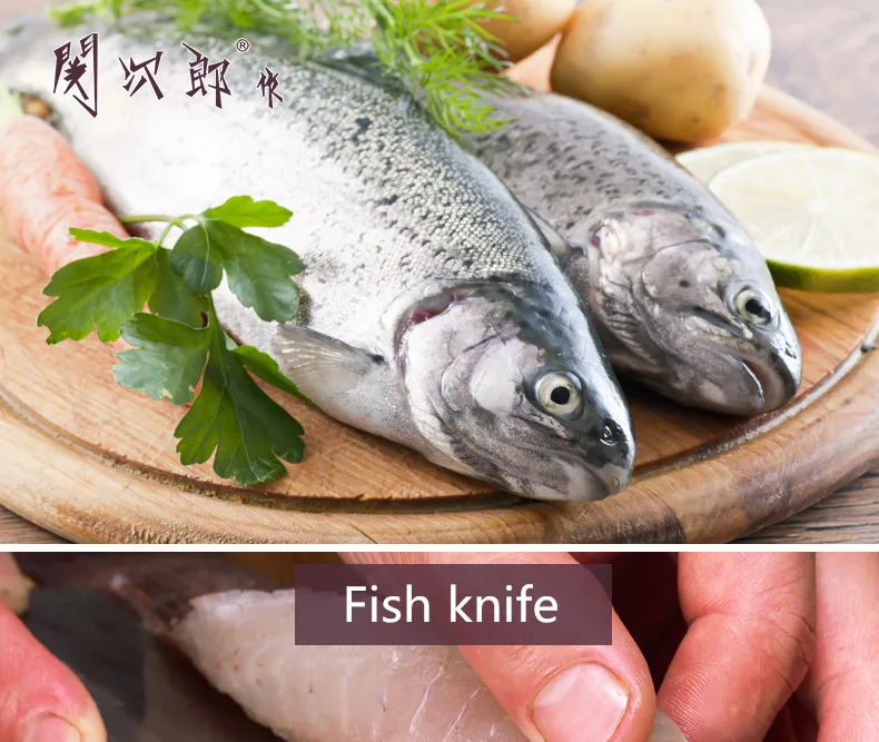 4Cr13 легированная сталь, нож для очистки сырой рыбы, кухонный нож для приготовления пищи из морепродуктов, профессиональный инструмент для обработки Омаров