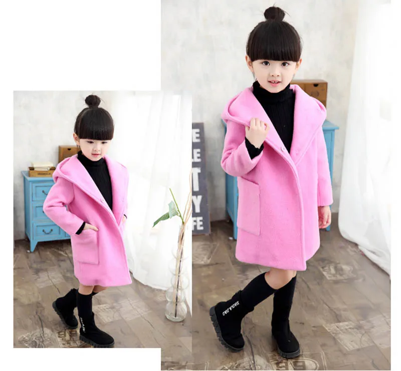 Girls coats trench jacket kids winderbreaker spring outerwear (13)