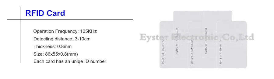 RFID cards