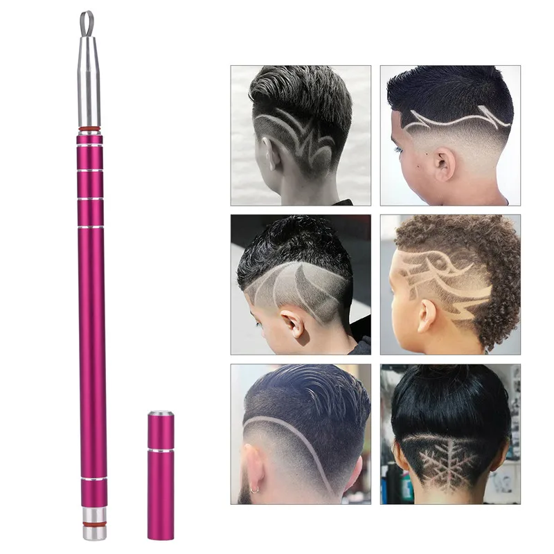 

1 Pen+10 Blades Multifunction Magic Engraved Pen Hair Carving Pen Hairdressing Scissors Eyebrow Trimmer Beard Shaver P42