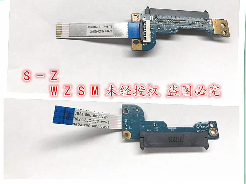 

NEW GENUINE FOR HP 15-DA 15-DB HDD HARD DRIVE CONNECTOR CABLE BOARD LS-G072P 435OM932L01 8pin