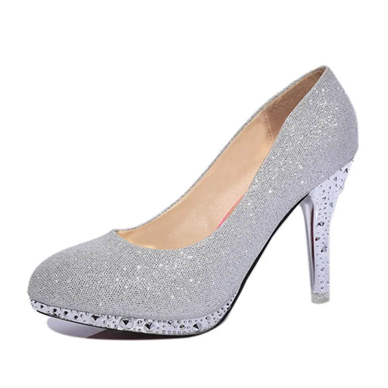 Nouveau Chaussures Haute Stiletto Printemps C25 Talon Pu Mode Sexy 2018 Femmes Bouche silver Mujer white Peu Automne Confortable Simples Profonde De red Pink 0xEWqx4