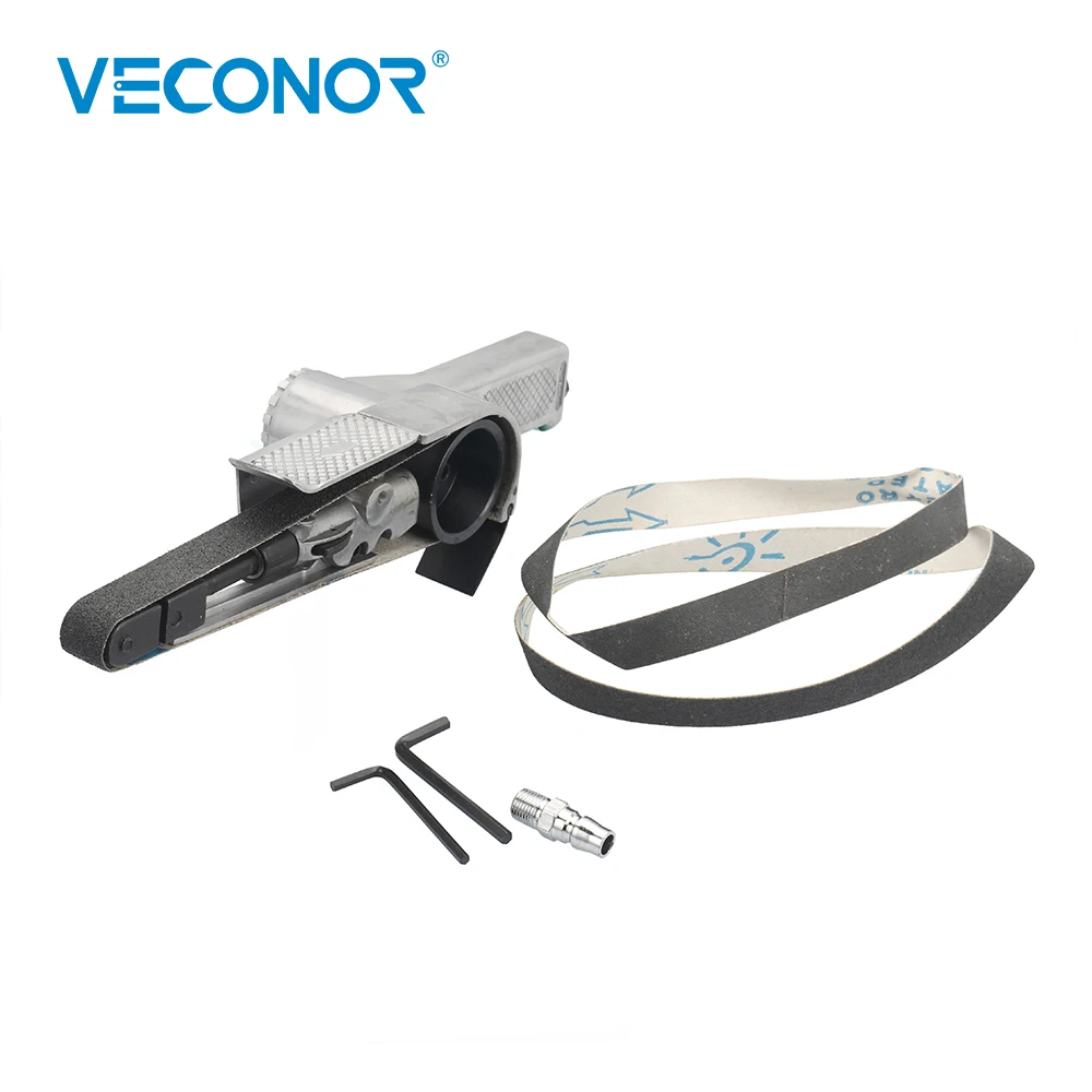 

Veconor air belt sander pneumatic sanding machine polishing grinding die-casting Tools 20x520mm sanding pad