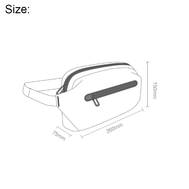 Xiaomi 90FUN, сумки на пояс, стильные, городские, водонепроницаемые, полиэстер, на грудь, сумка через плечо, для мужчин и женщин, Mochila, рюкзак, черный, синий, оранжевый
