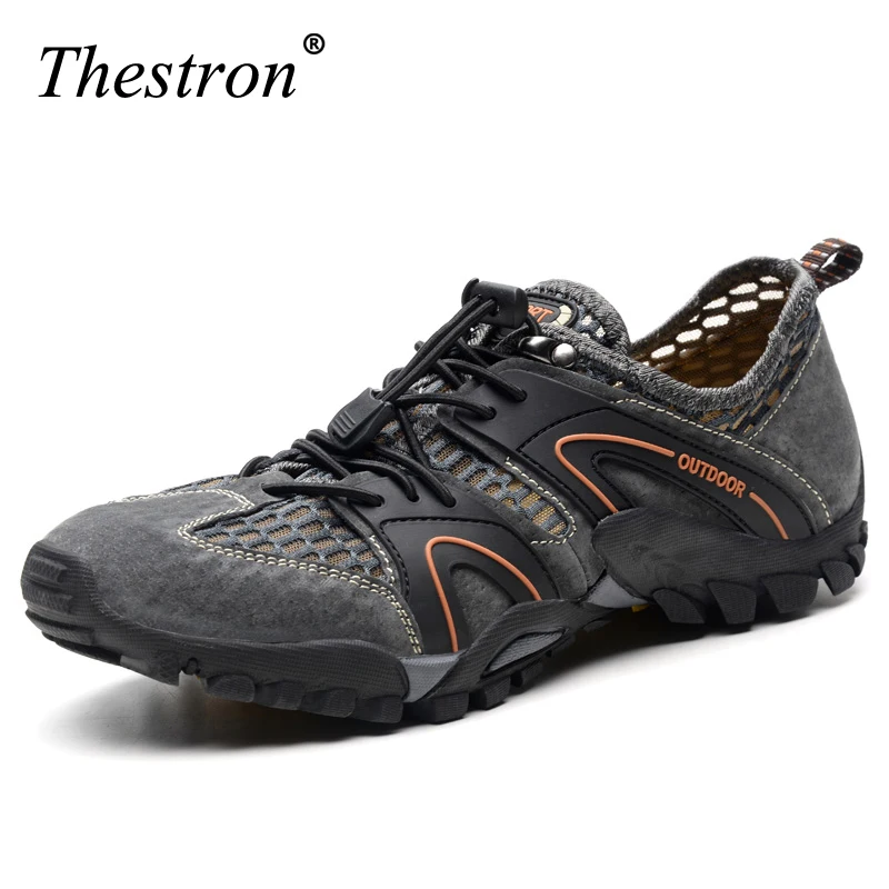 Thestron جديد وصول الهواء الطلق حذاء للسير مسافات طويلة Sapatilhas Mulher الرحلات الرجال Randonnee Scarpe أومو الخوض المنبع تنفس شبكة
