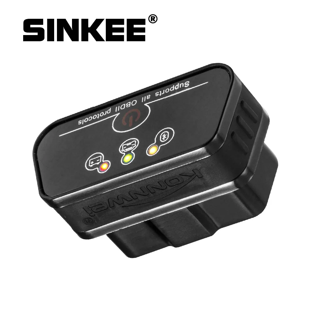 

KW901 Bluetooth 3.0 ODB2 II Diagnostic Code Scanner Reader Special for Android BT Adapter ELM327 SK1810