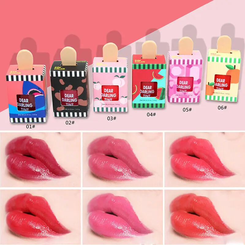 

Cute ice cream lip gloss dyed makeup style lipstick matte lasting moisturizing cosmetic lip gloss