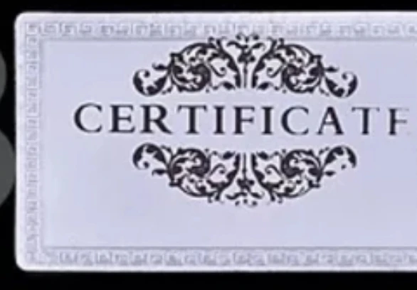1000pcs lot nice certificates of authenticity 99 9 24 carat silver plated certification for beautiful gifts and collection in gold banknotes from certificates of authenticity