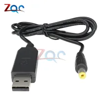 USB DC 5V к DC 12V повышающий кабель Модуль преобразователя 2,1x5,5 мм Штекерный разъем
