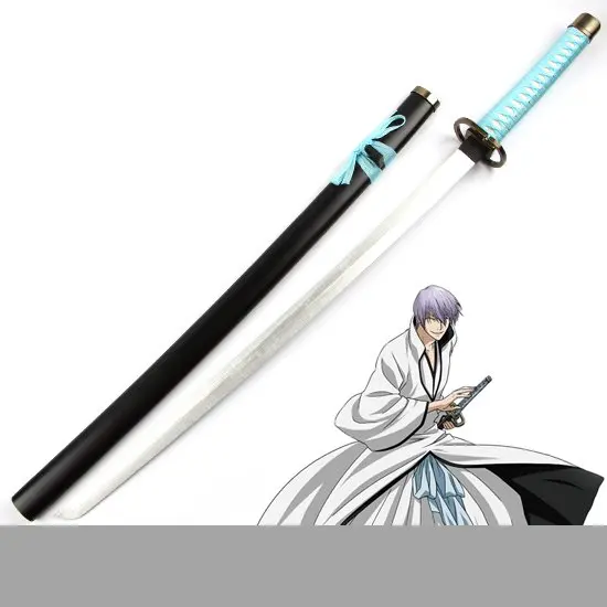 Косплей Bleach Аниме деревянный меч Gin Ichimaru Косплей декоративный реквизит