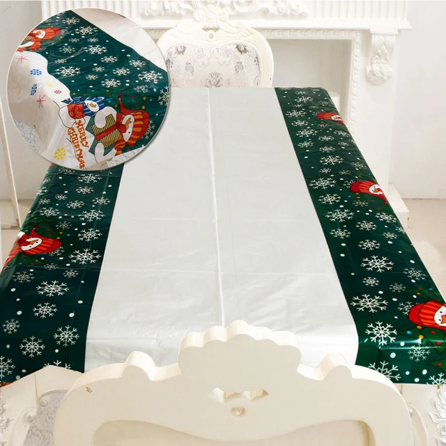4 Styles Christmas Tree Snowman Santa Xmas Bell Tablecloth Table 4 Styles Christmas Tree Snowman Santa Xmas Bell Tablecloth Table Cover Cloth House