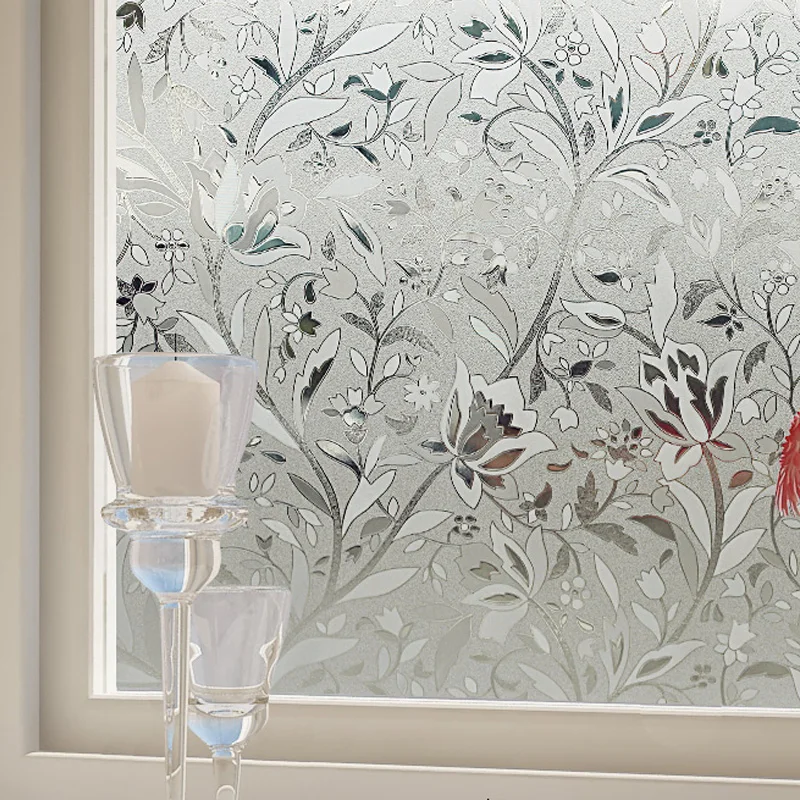 2018 Latest glass film office glass partition glass film frosted