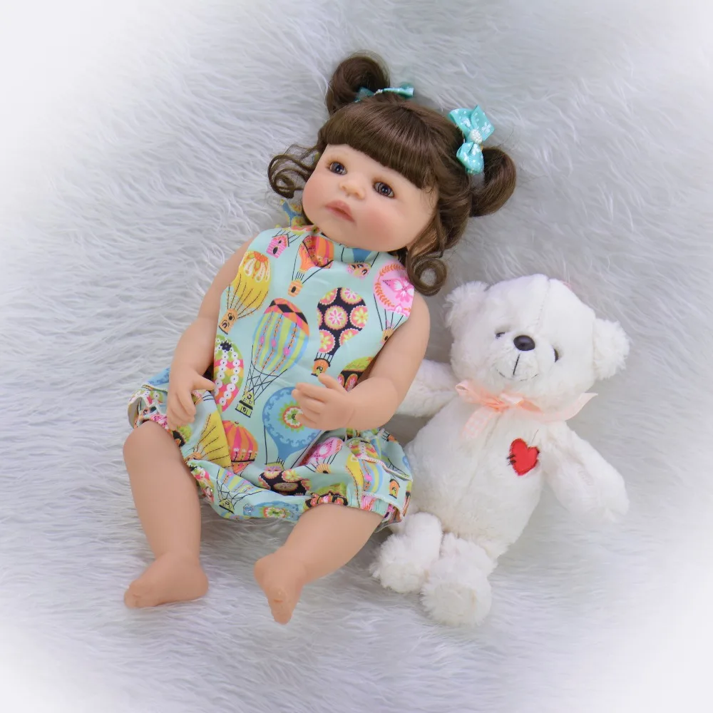 DollMai 2" дюймовая Реалистичная кукла-Новорожденный куклы, Возрожденный полный корпус, силиконовый bebes, Детская кукла-реборн-игрушки