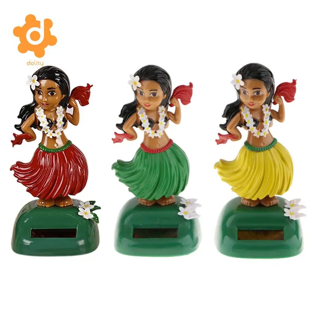  SOLAR POWER DANCER GIRL CAR DASHBOARD TOY TABLE STAND DESK DECOR ORNAMENT 