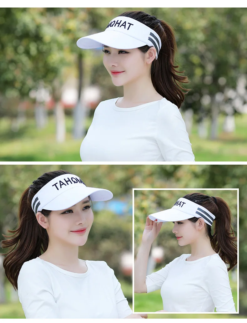 [AETRENDS] летние UPV50 солнцезащитные козырьки, пустые верхние кепки, уличные спортивные шапки для мужчин и женщин, модные козырьковые шляпы, Z-6441