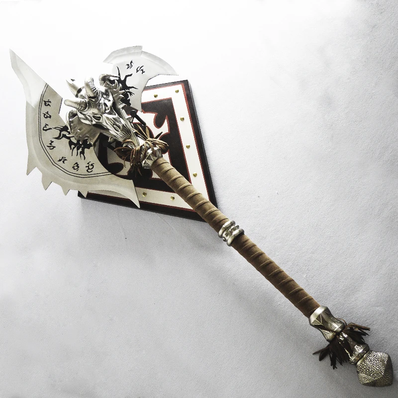 [Metal Made] 1:1 110cm WOW The Shadowmourne Axe alloy model Lich King Arthas FROSTMOURNE'S Brother weapon collection Model gift