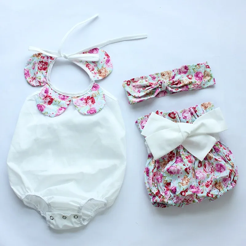 2015New arrival baby toddler summer boutiques baby girls vintage floral ruffle neck romper cloth with bow knot shorts headband HTB1DstdJFXXXXbvXVXXq6xXFXXXk - 2015New arrival baby toddler summer boutiques baby girls vintage floral ruffle neck romper cloth with bow knot shorts headband